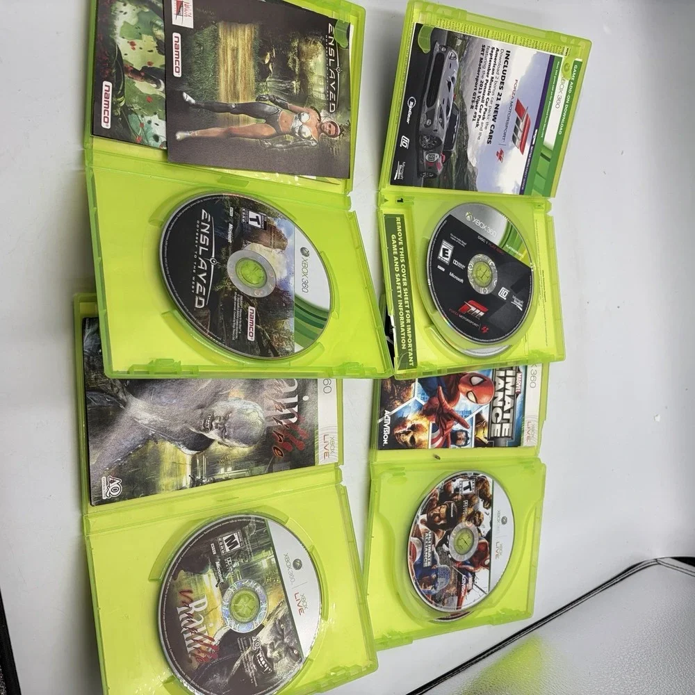 xbox 360 games Forza 4 &2 Marvel Alliance Enslaved Vampire Rain
